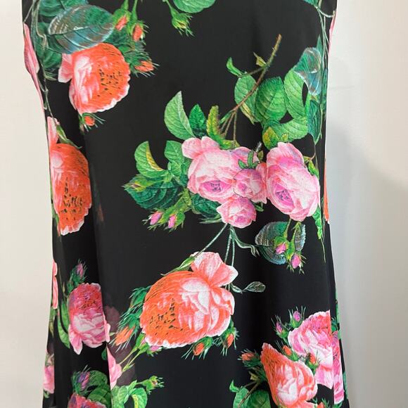 Calvin Klein Black Floral Dress Sleeveless Office Siren Chic 4 - Picture 4 of 9